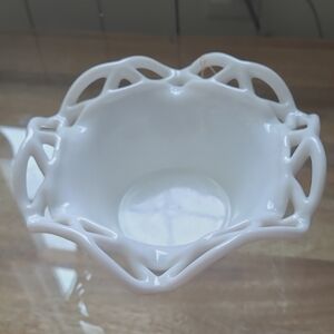Elegant White Decorative Bowl